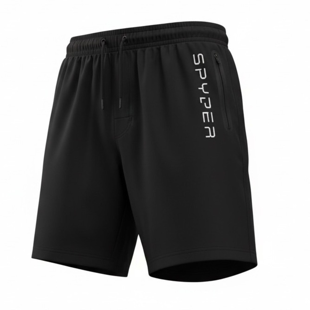 Spyder Mens Black Swim Shorts Board Shorts Size Large UV Protection Athletic